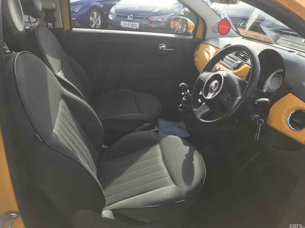 Fiat 500 Hatchback, Petrol, 2013, Yellow