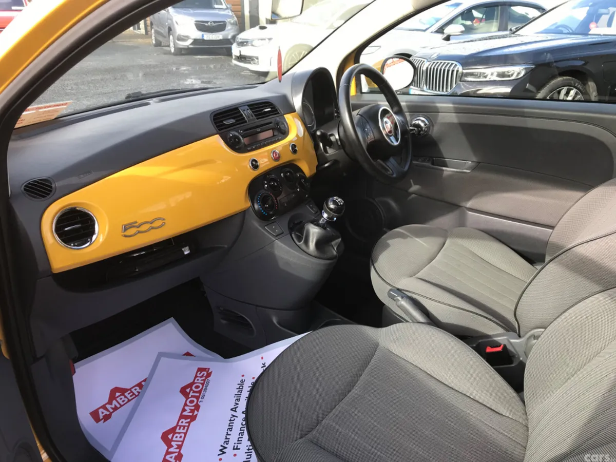 Fiat 500 Hatchback, Petrol, 2013, Yellow