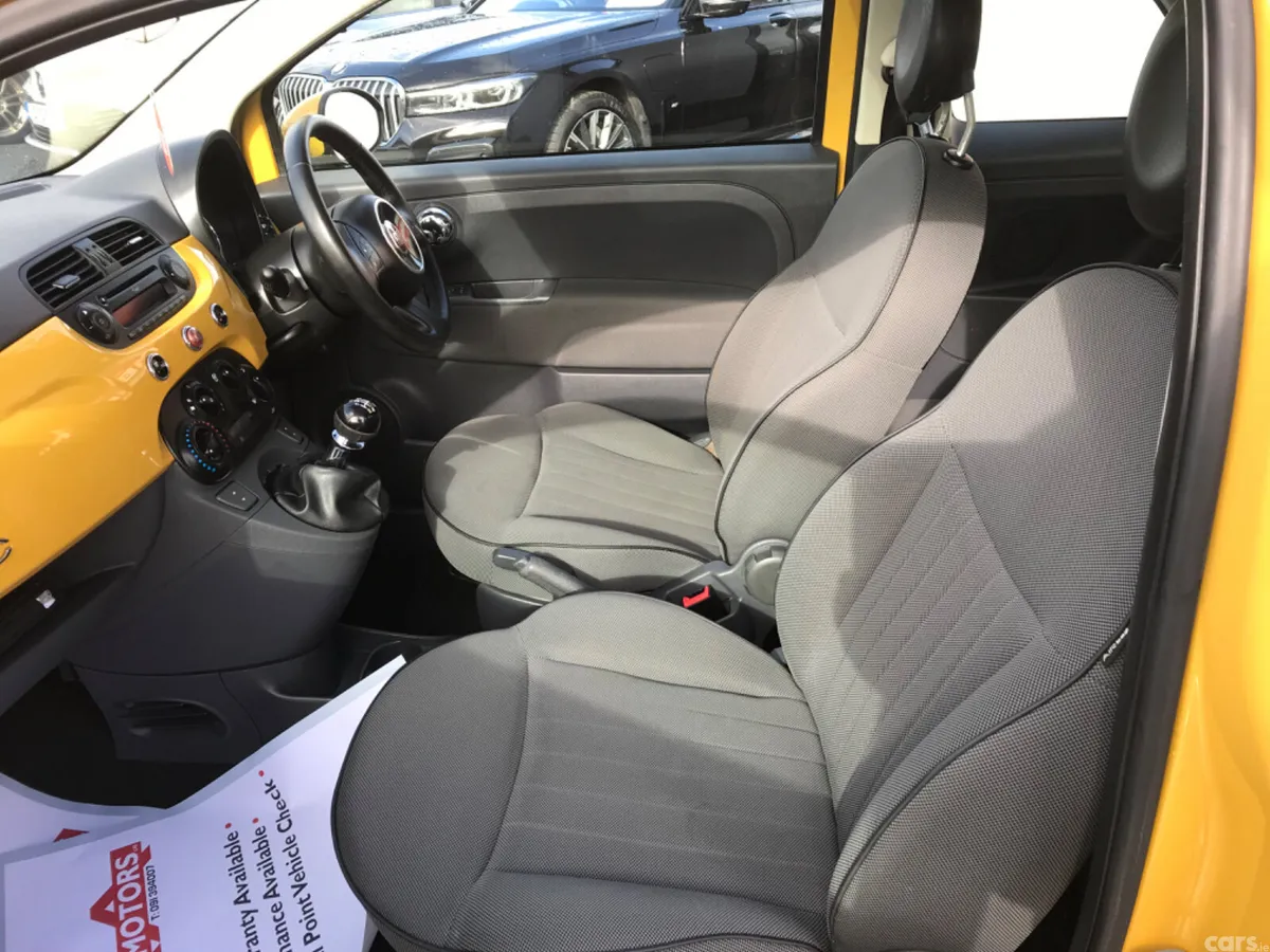 Fiat 500 Hatchback, Petrol, 2013, Yellow