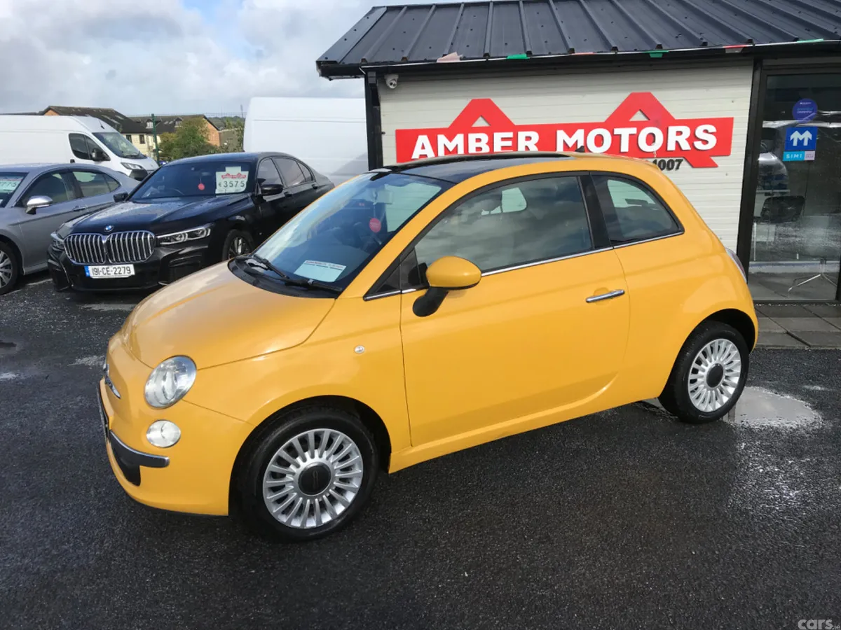 Fiat 500 Hatchback, Petrol, 2013, Yellow