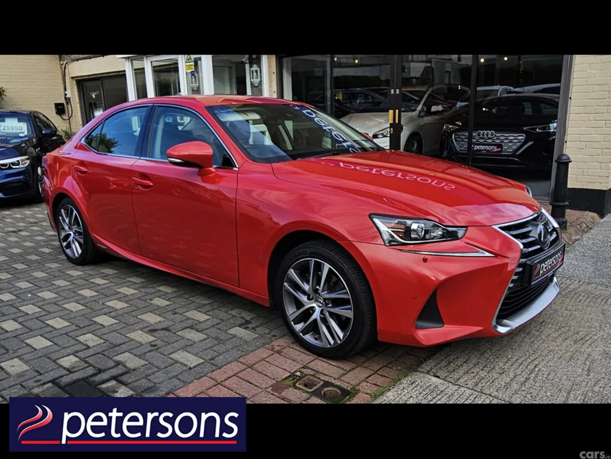 Lexus IS Saloon, Petrol Hybrid, 2017, Red