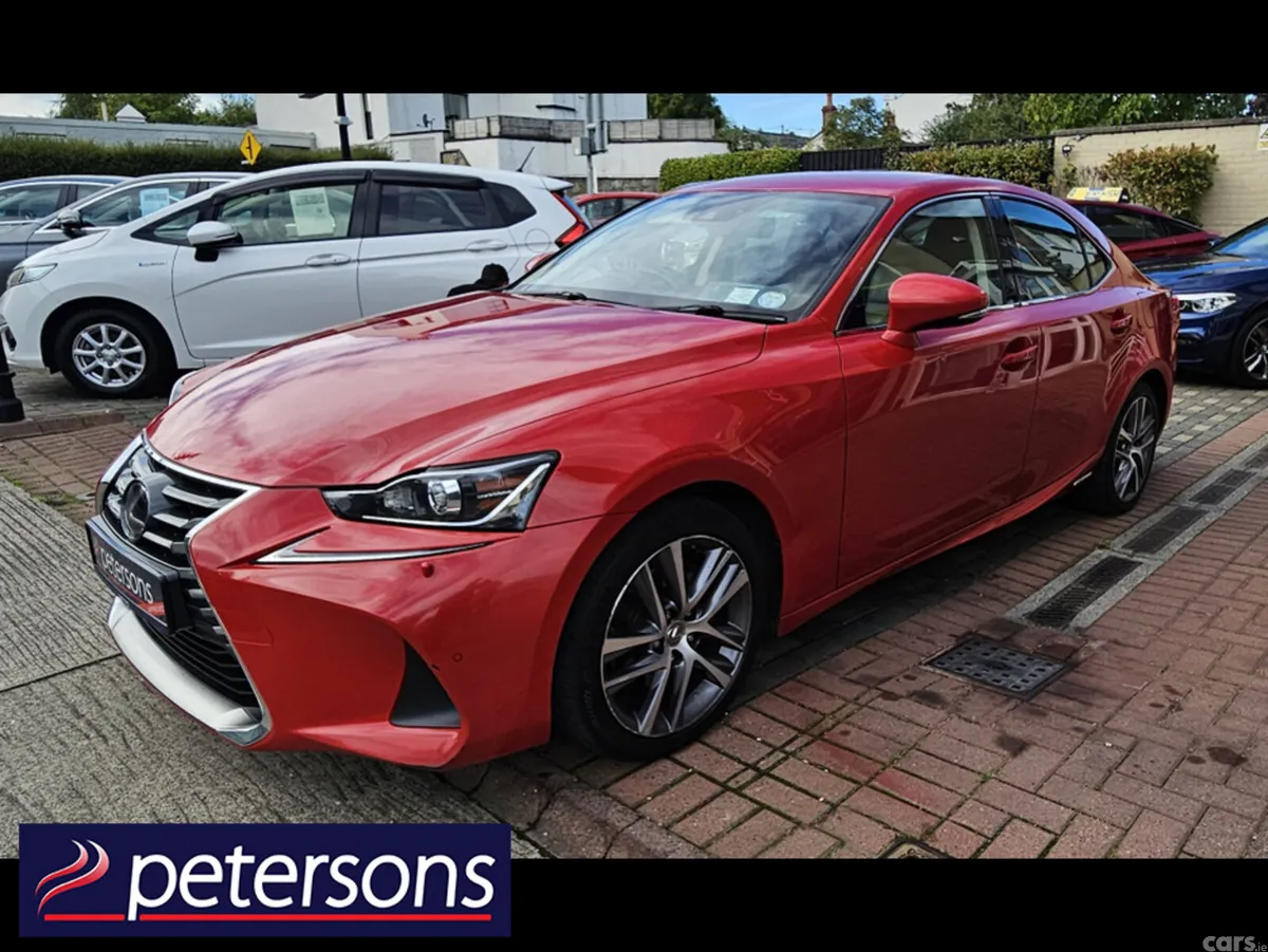 Lexus IS Saloon, Petrol Hybrid, 2017, Red