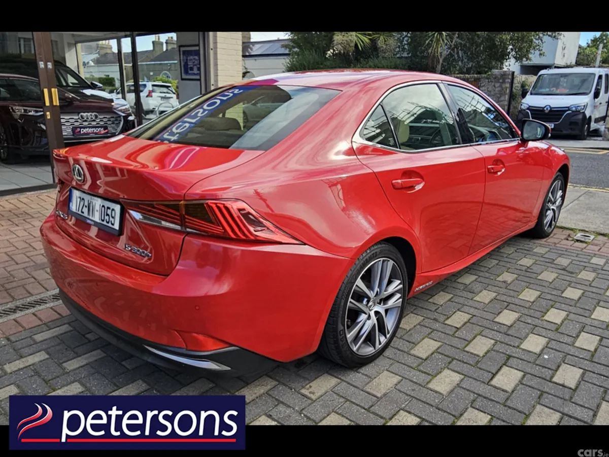 Lexus IS Saloon, Petrol Hybrid, 2017, Red