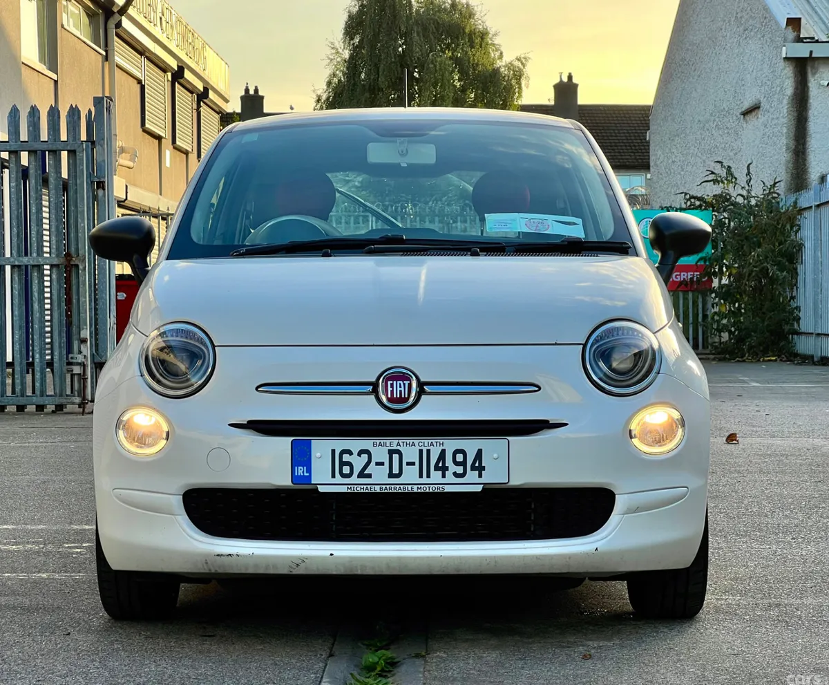 Fiat 500 Hatchback, Petrol, 2016, White