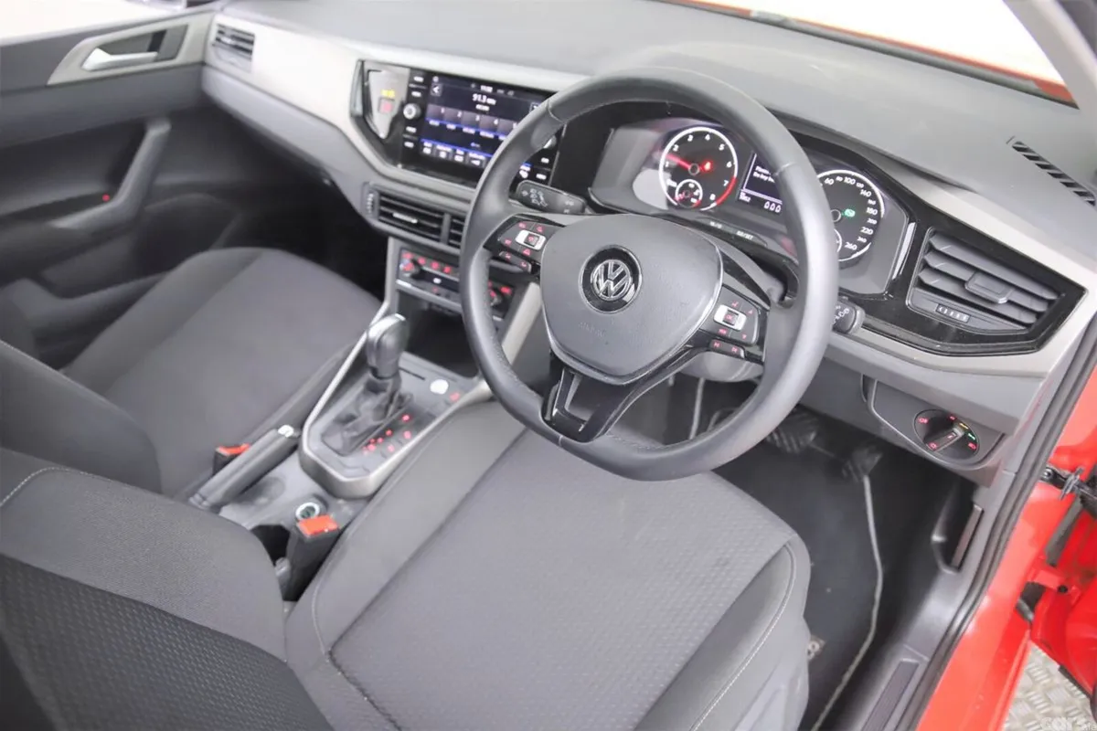 Volkswagen Polo Hatchback, Petrol, 2021, Red
