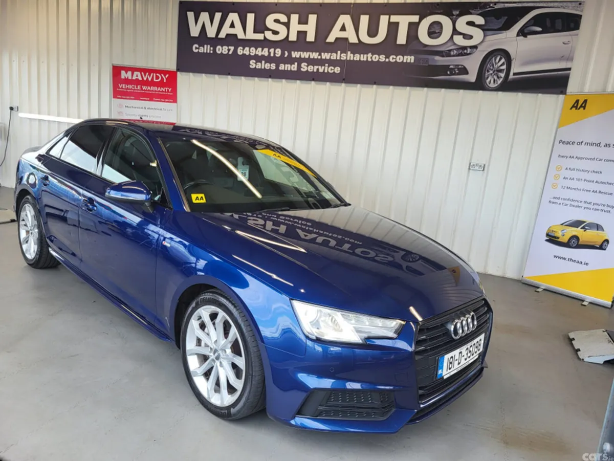 Audi A4 Saloon, Diesel, 2018, Blue