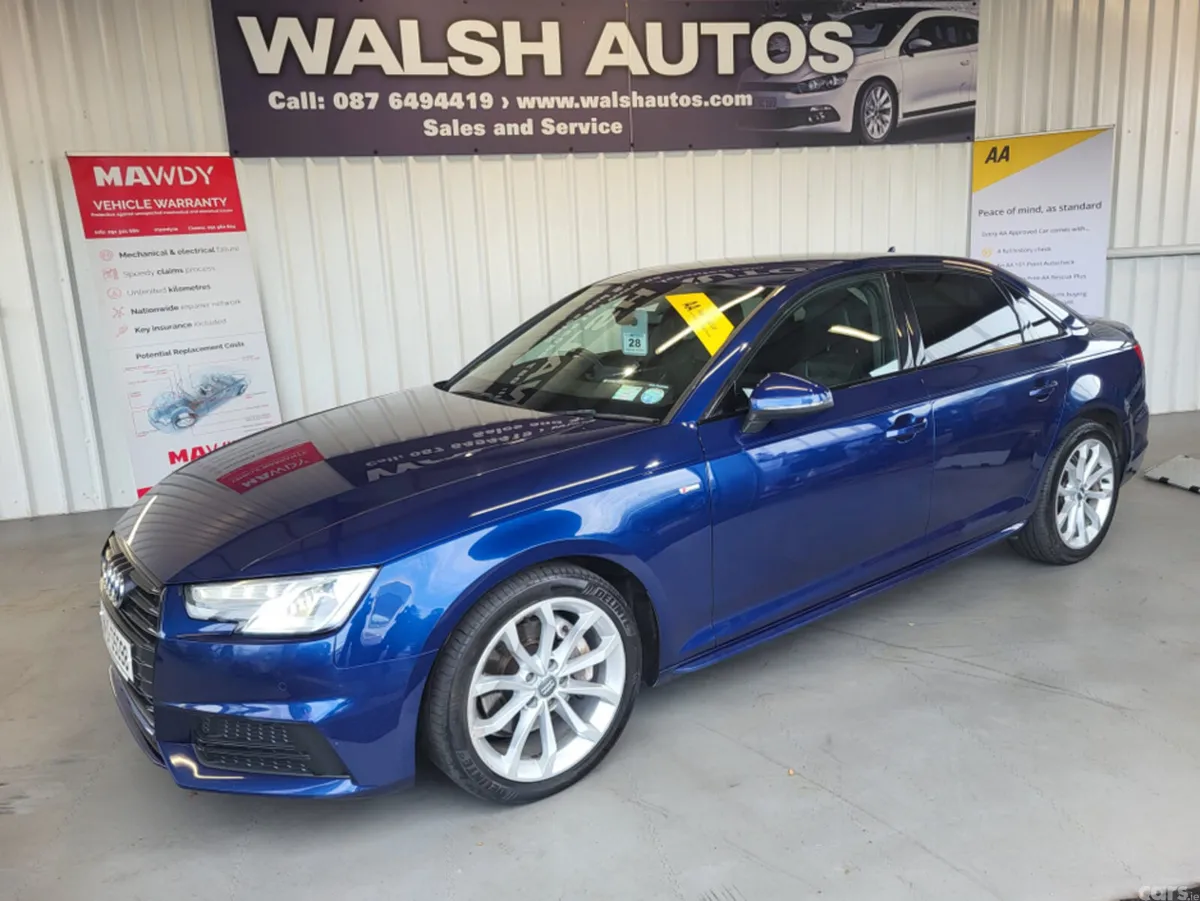 Audi A4 Saloon, Diesel, 2018, Blue