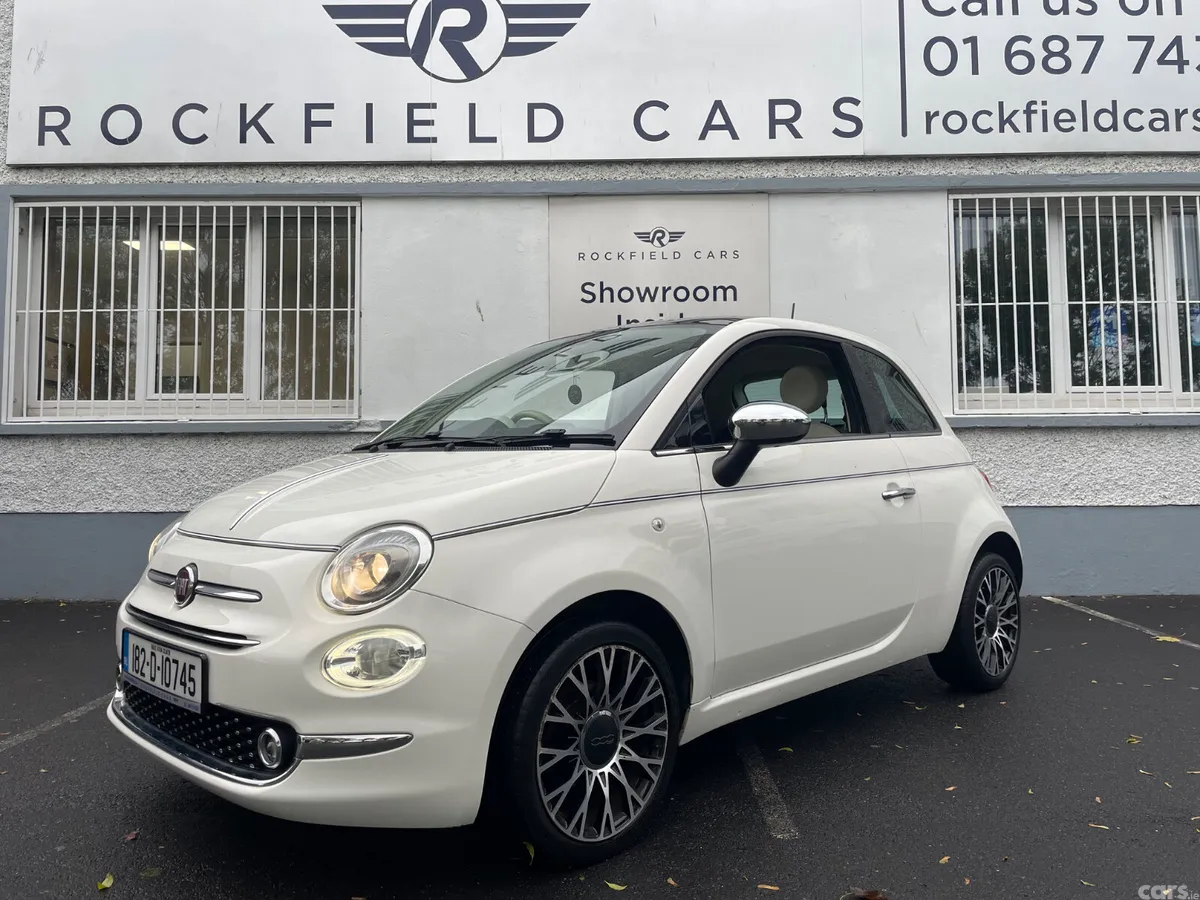 Fiat 500 Hatchback, Petrol, 2018, White