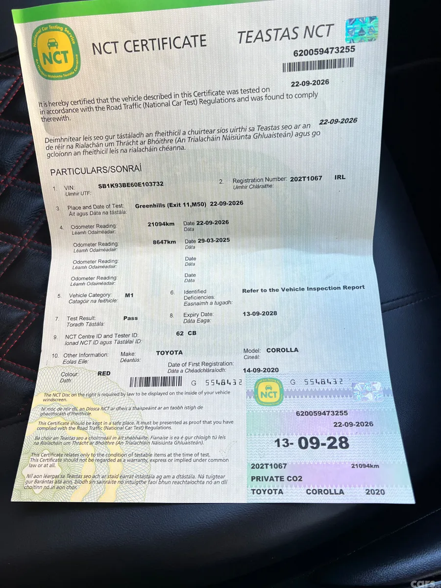 Toyota Corolla Hatchback, Petrol Hybrid, 2020, Red