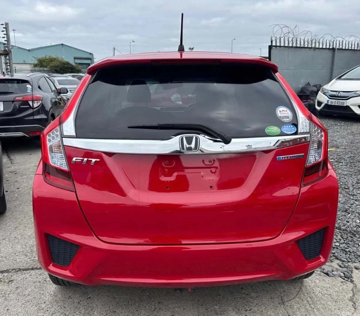 Honda Fit Hatchback, Petrol Hybrid, 2015, Red