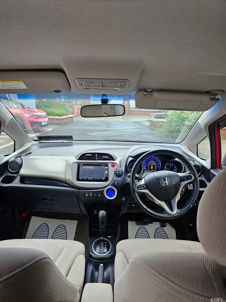 Honda Fit Hatchback, Petrol Hybrid, 2013, Red