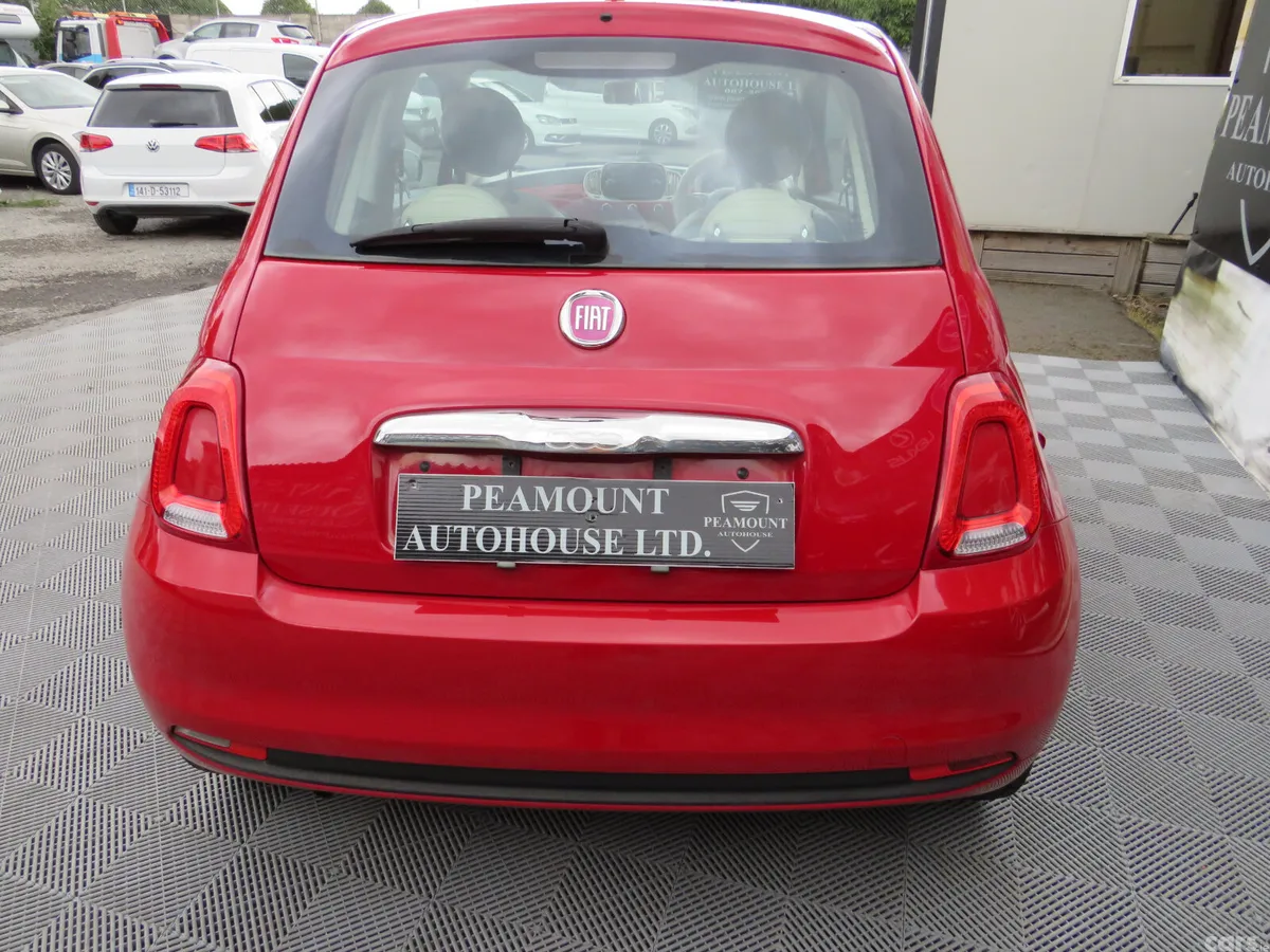 Fiat 500 Hatchback, Petrol, 2018, Red