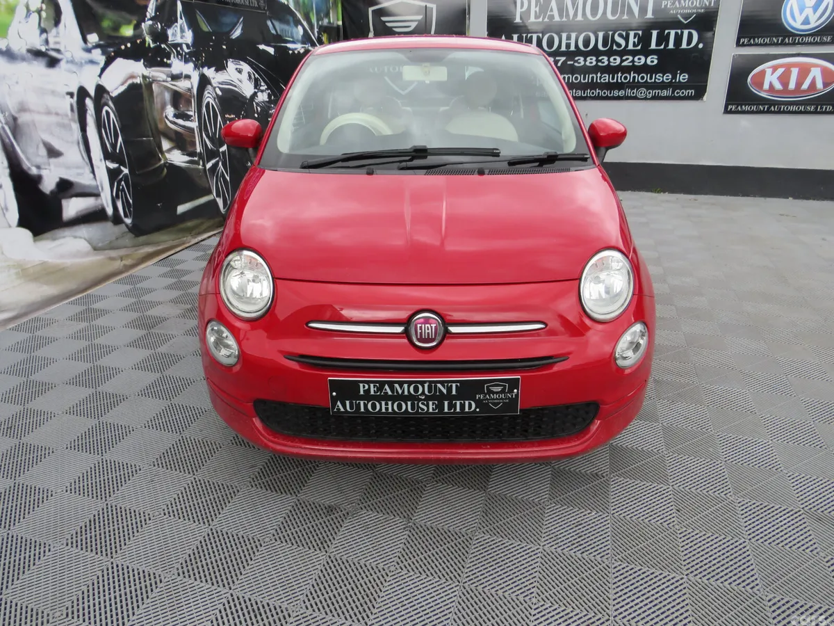 Fiat 500 Hatchback, Petrol, 2018, Red