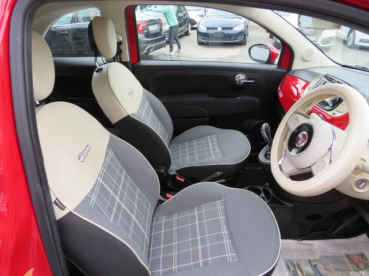 Fiat 500 Hatchback, Petrol, 2018, Red