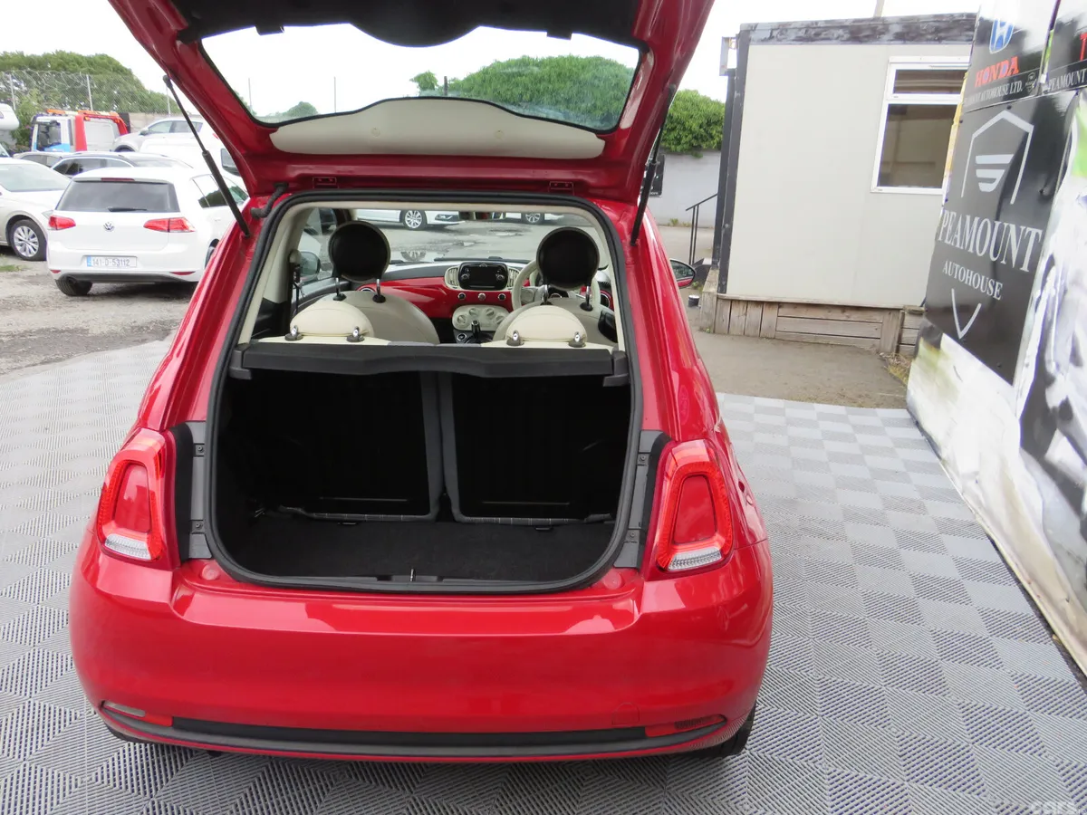 Fiat 500 Hatchback, Petrol, 2018, Red