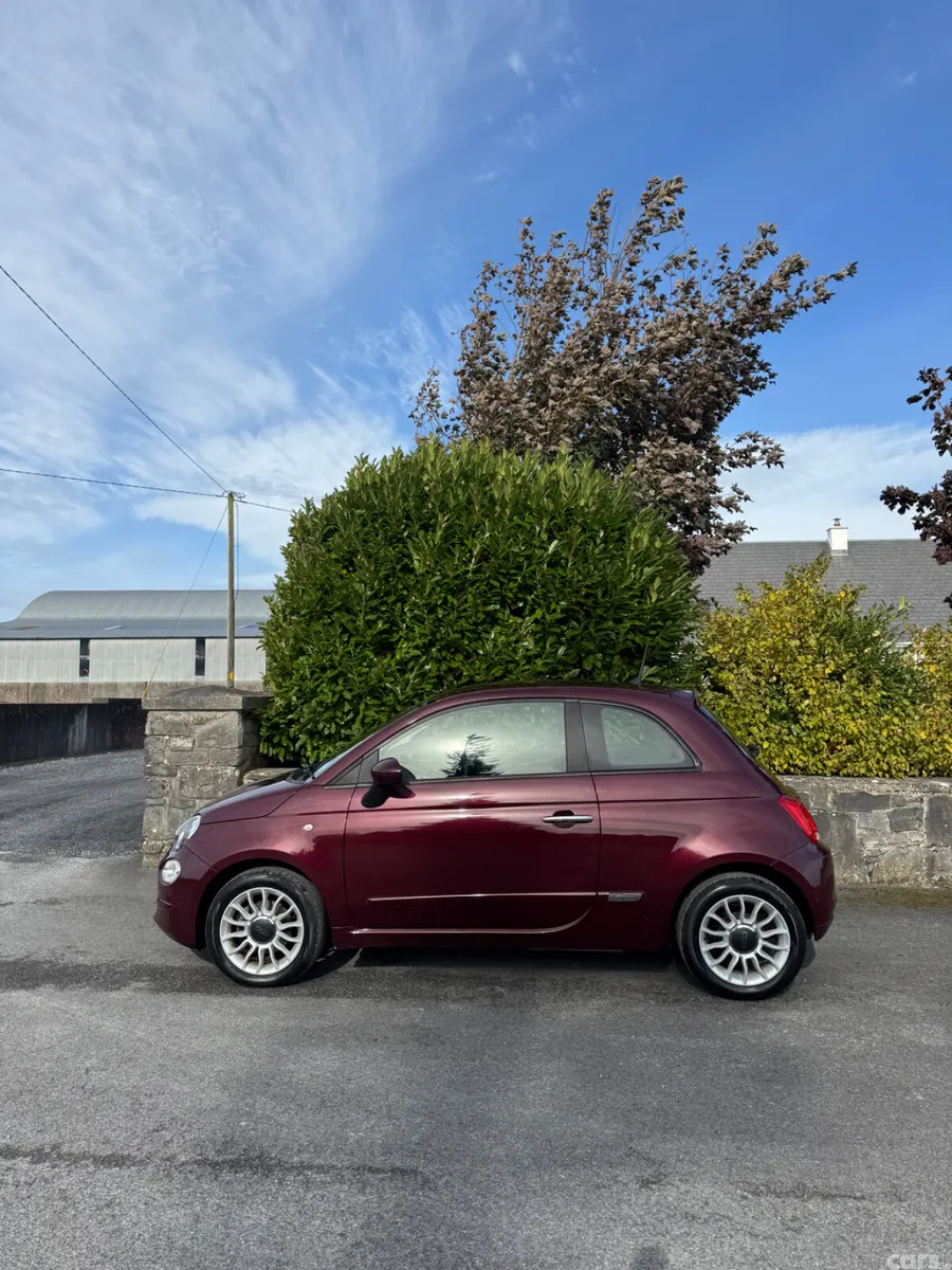 Fiat 500 Hatchback, Petrol, 2017, Red