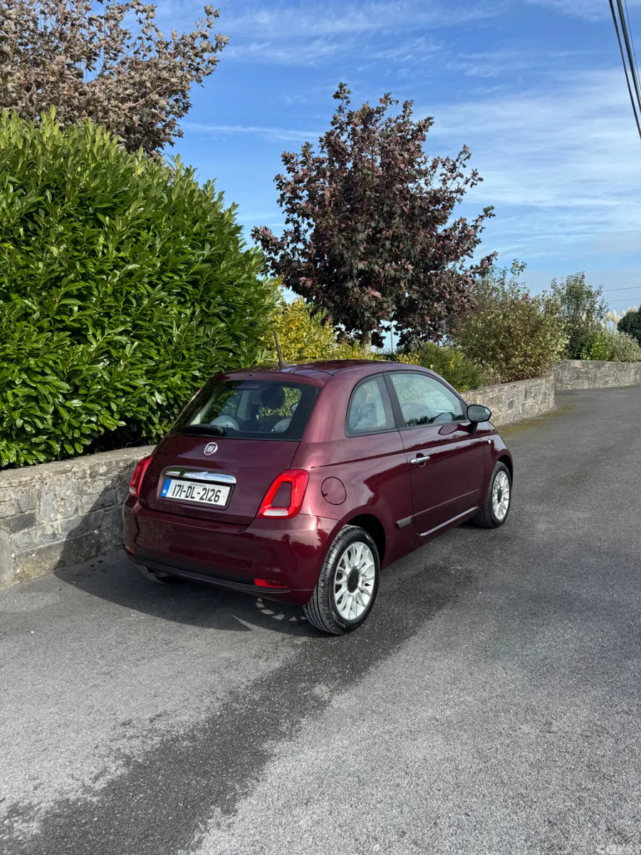 Fiat 500 Hatchback, Petrol, 2017, Red