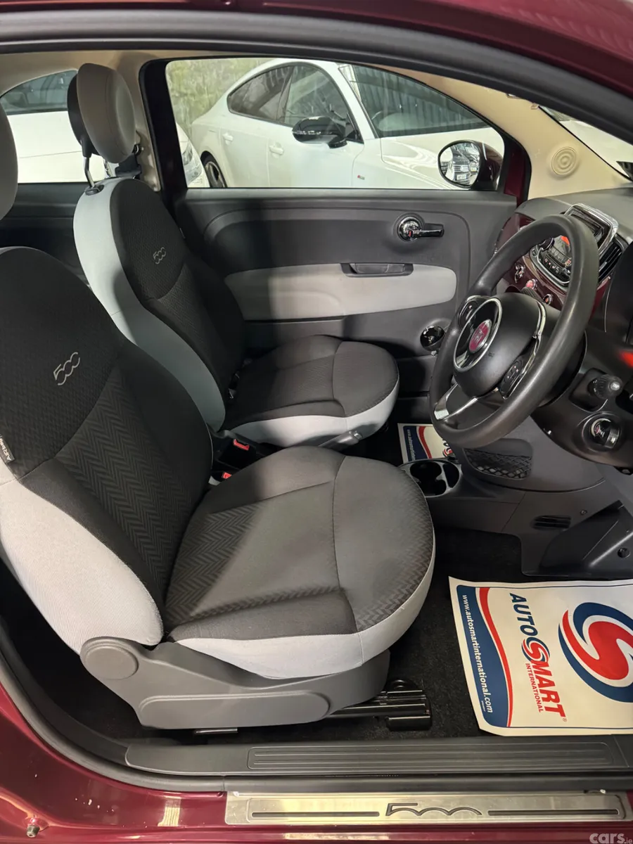 Fiat 500 Hatchback, Petrol, 2017, Red