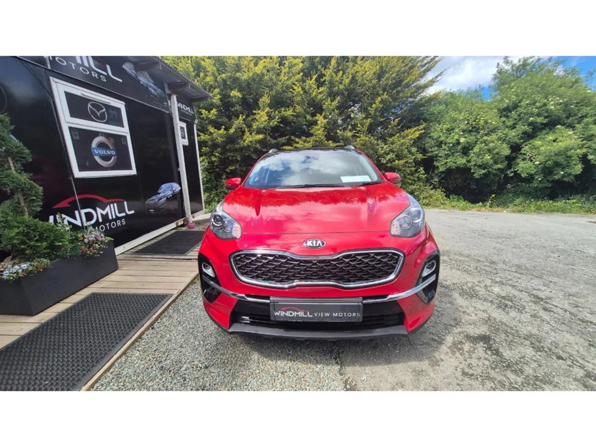 Kia Sportage SUV, Diesel Hybrid, 2020, Red