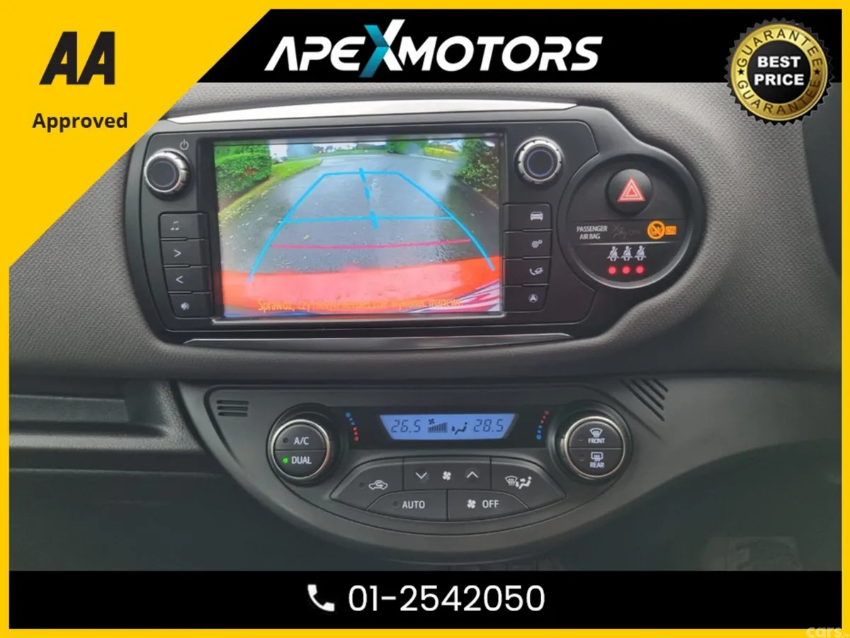Toyota Yaris Hatchback, Petrol Hybrid, 2016, Red