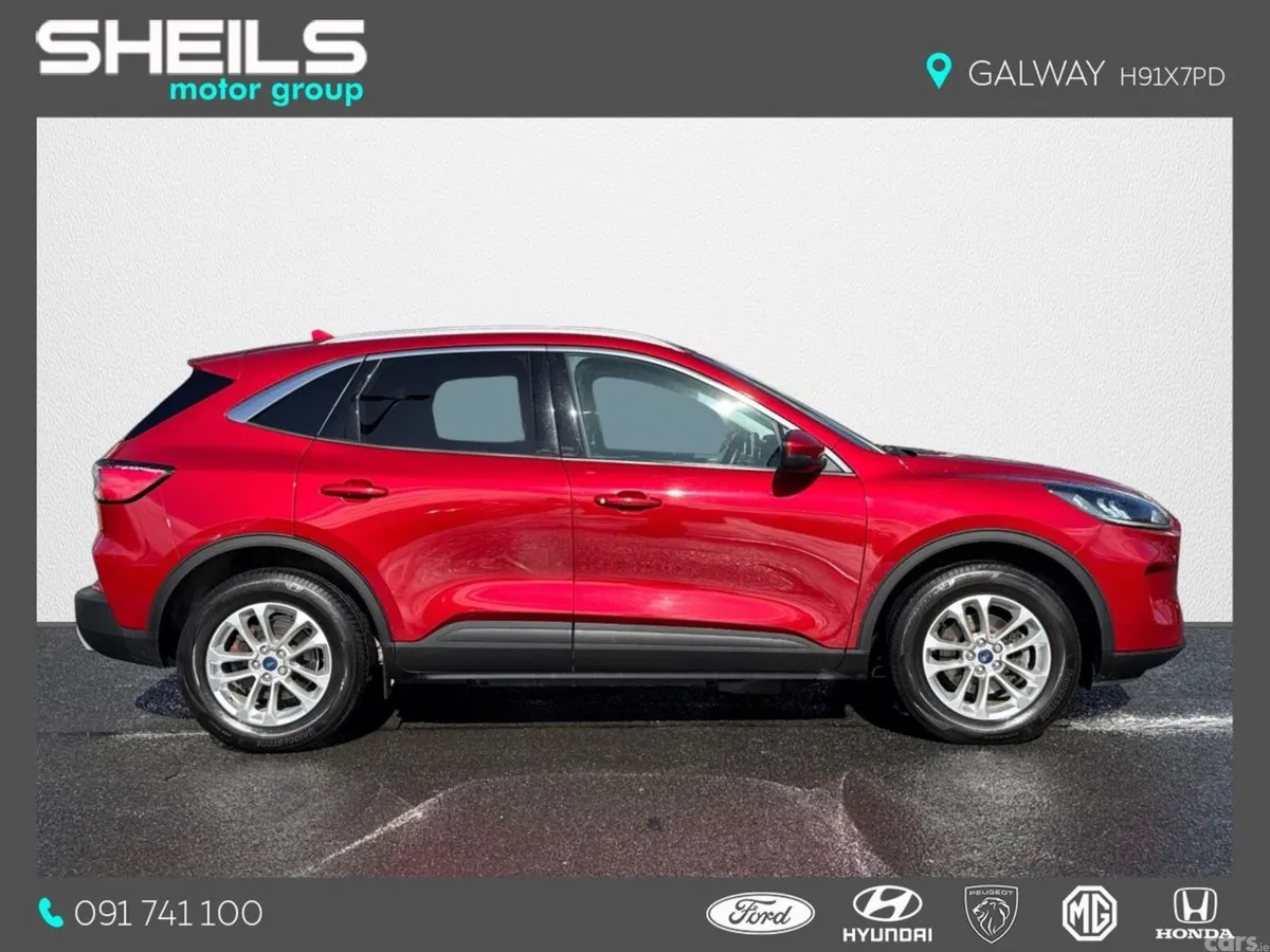 Ford Kuga SUV, Petrol Plug-in Hybrid, 2023, Red