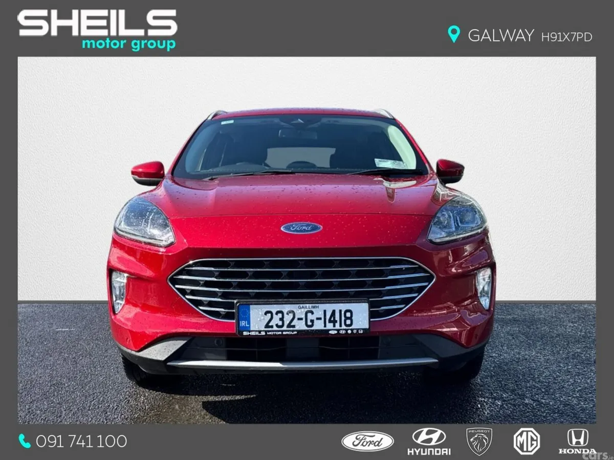 Ford Kuga SUV, Petrol Plug-in Hybrid, 2023, Red