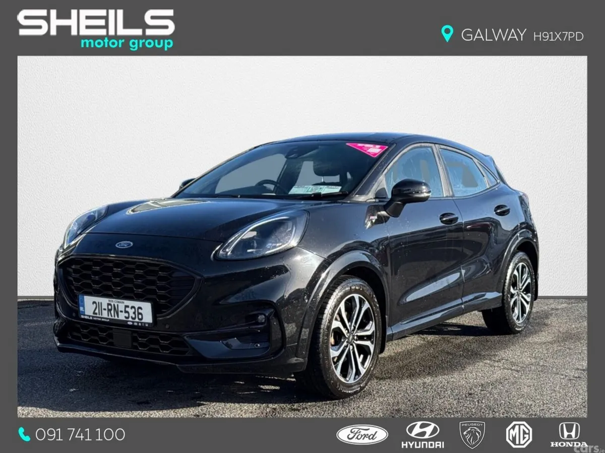 Ford Puma MPV, Petrol Hybrid, 2021, Black