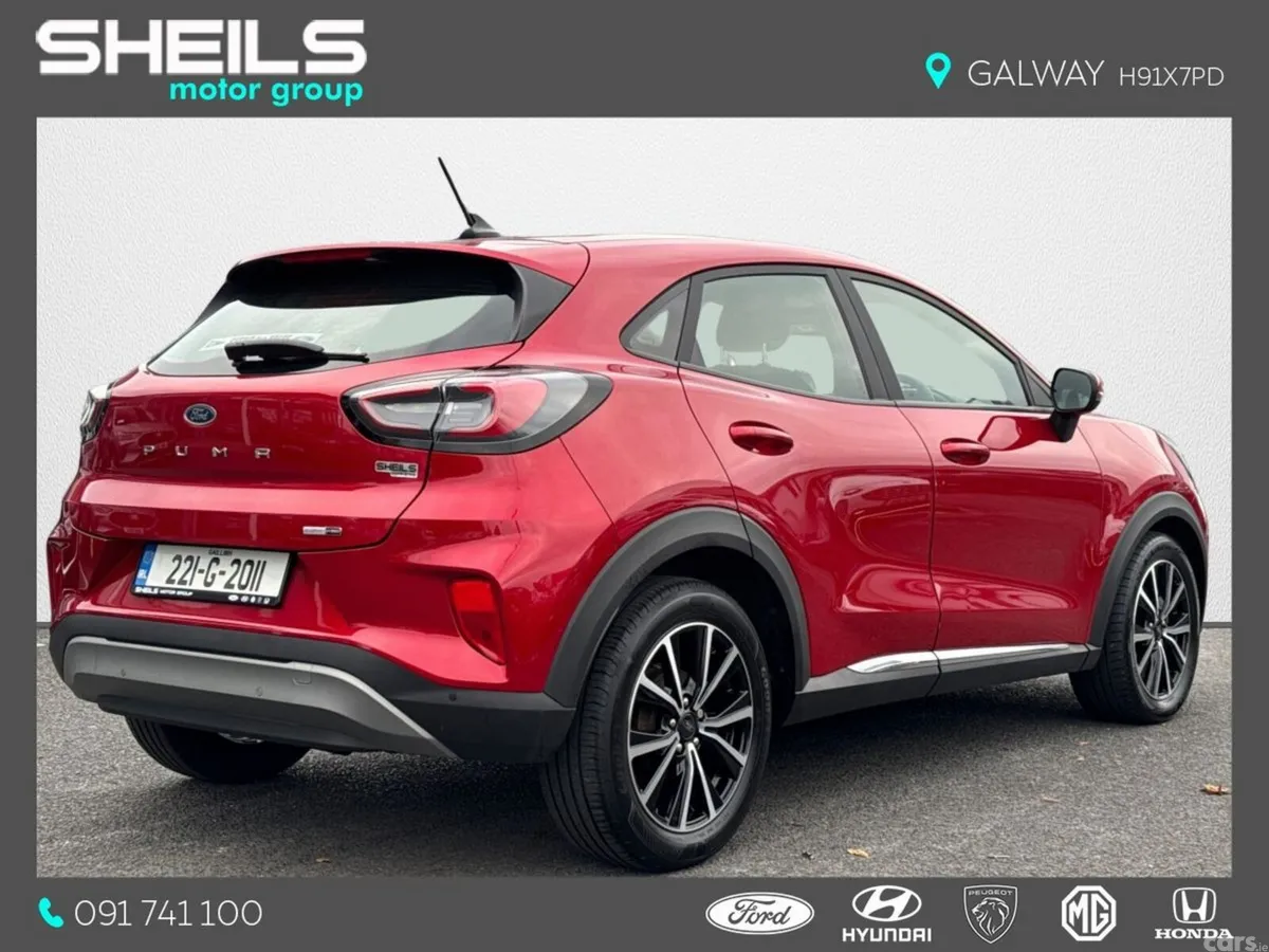 Ford Puma MPV, Petrol Hybrid, 2022, Red