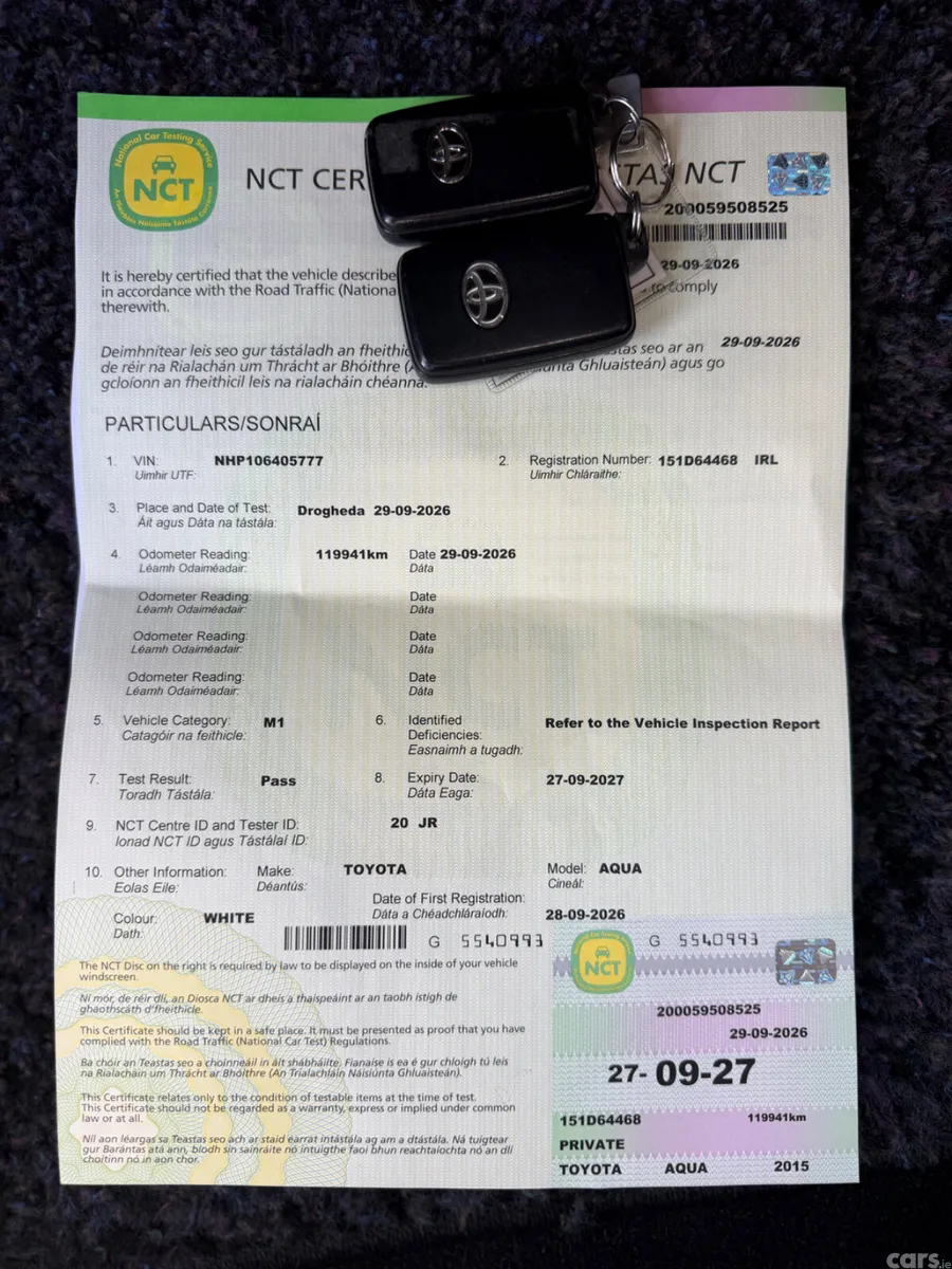Toyota Aqua Hatchback, Petrol Hybrid, 2015, White