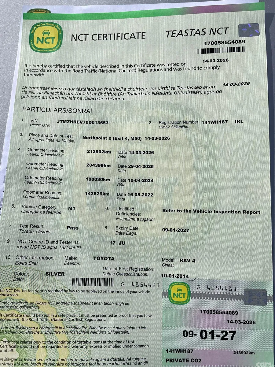Toyota RAV4 SUV, Diesel, 2014, Silver
