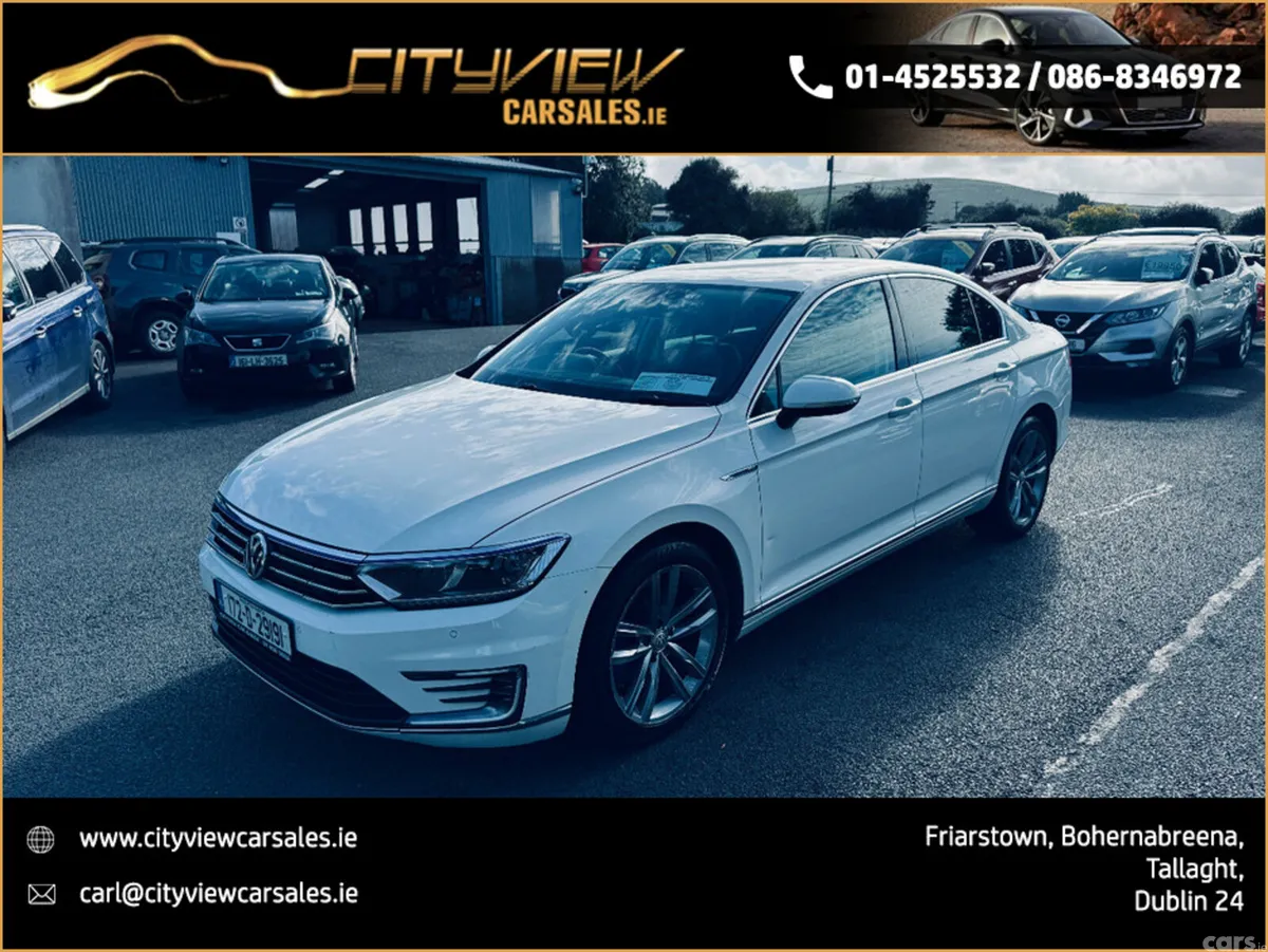 Volkswagen Passat Saloon, Petrol Plug-in Hybrid, 2017, White