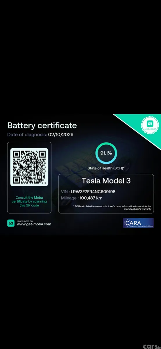 Tesla Model 3 Saloon, Electric, 2022, White