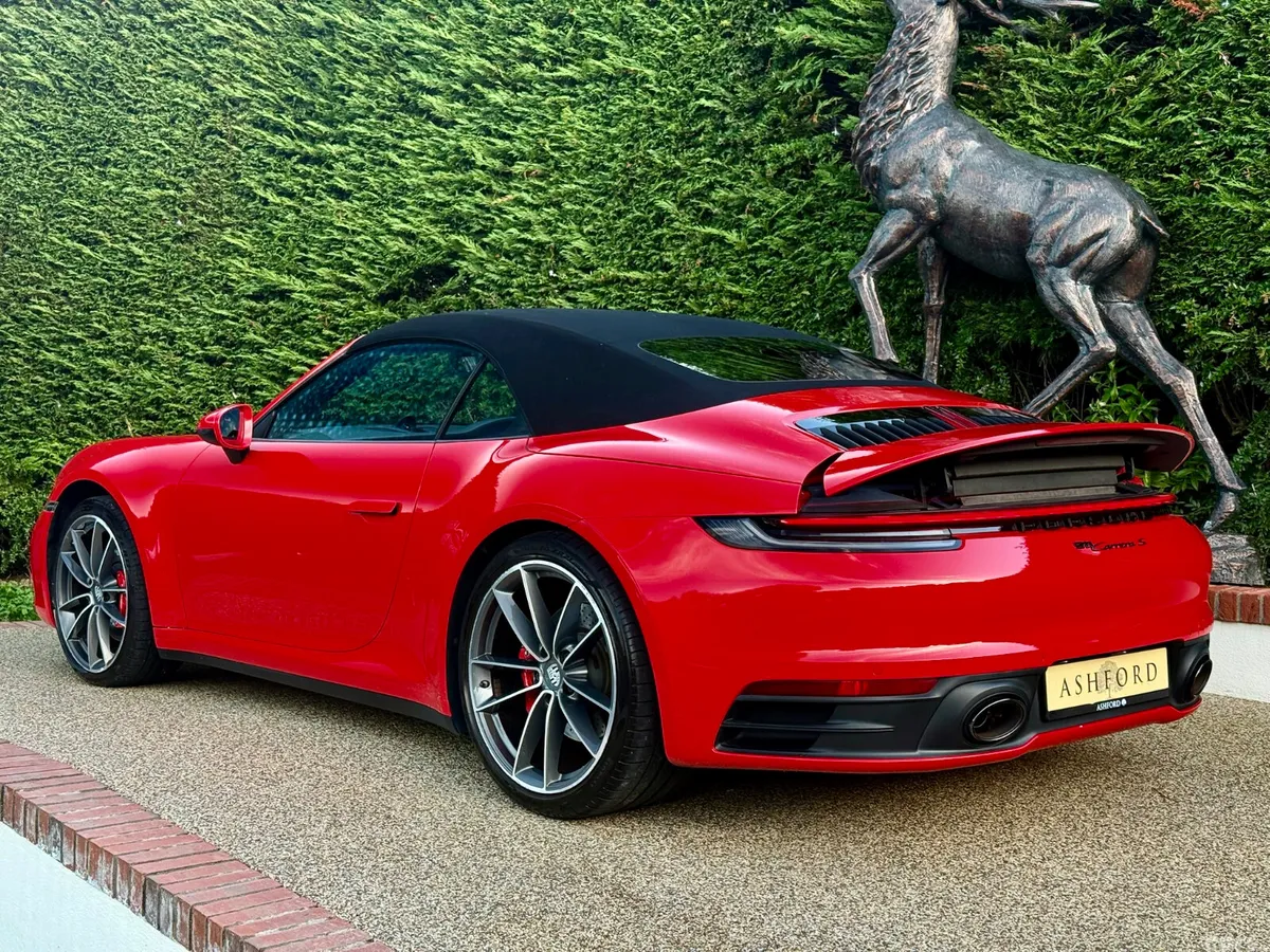 Porsche 911 Convertible, Petrol, 2021, Red