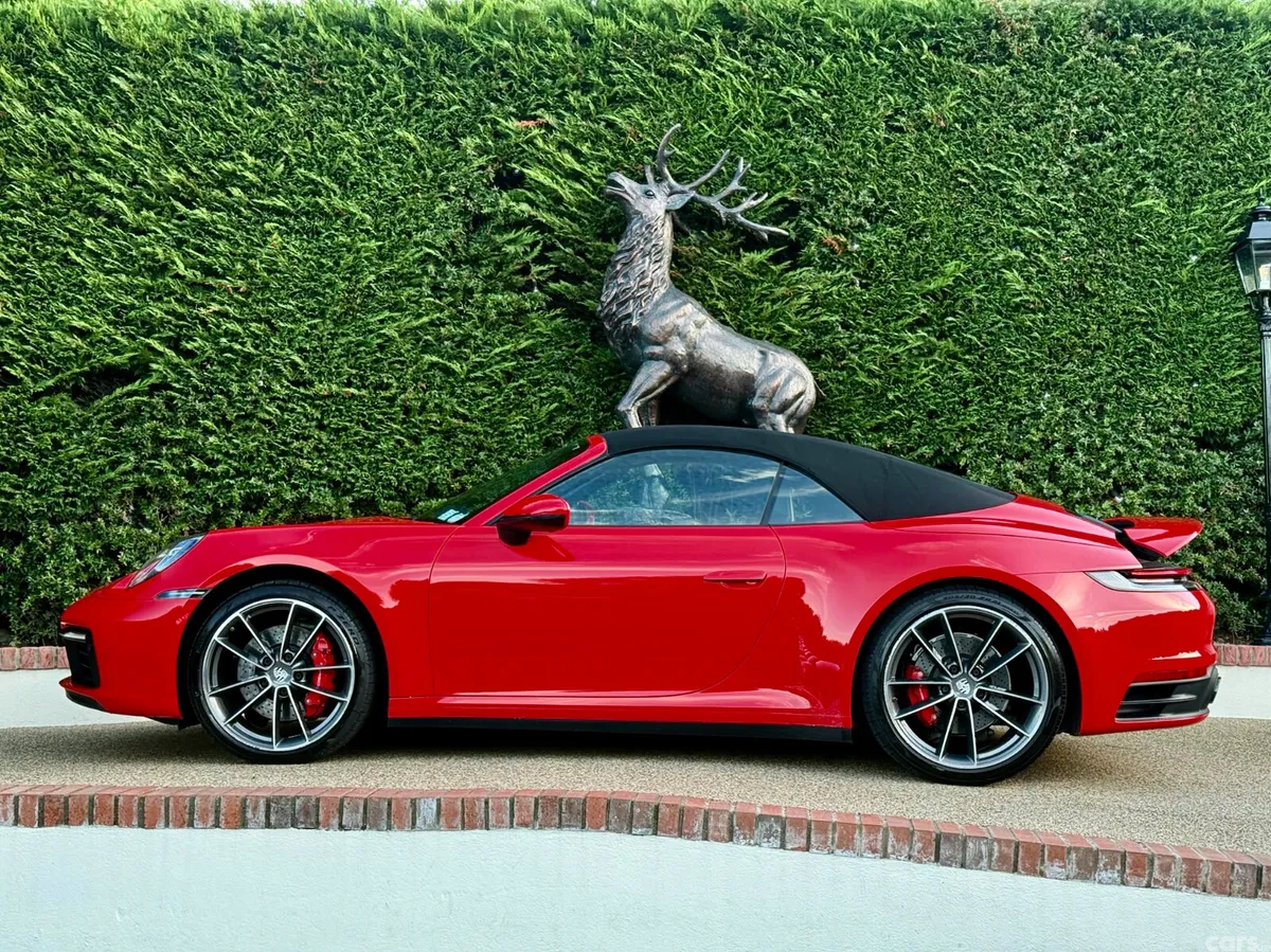 Porsche 911 Convertible, Petrol, 2021, Red