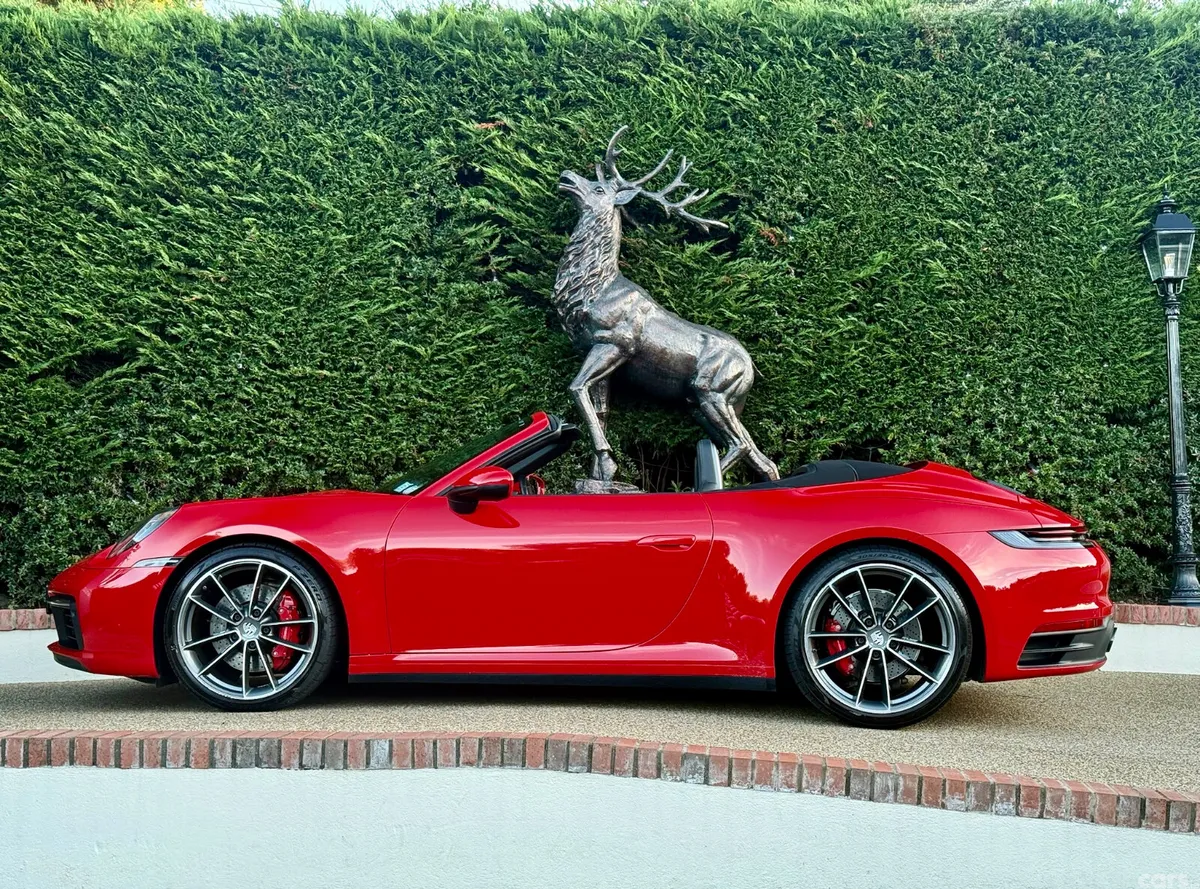 Porsche 911 Convertible, Petrol, 2021, Red