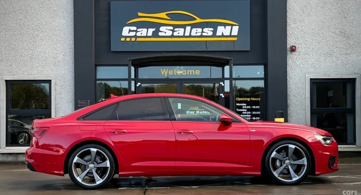 Audi A6 Saloon, Diesel Hybrid, 2022, Red