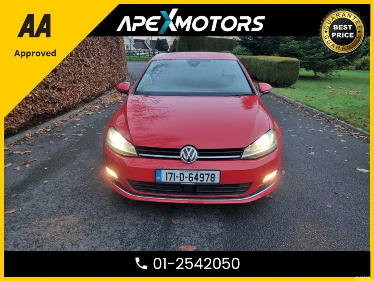 Volkswagen Golf Hatchback, Petrol, 2017, Red