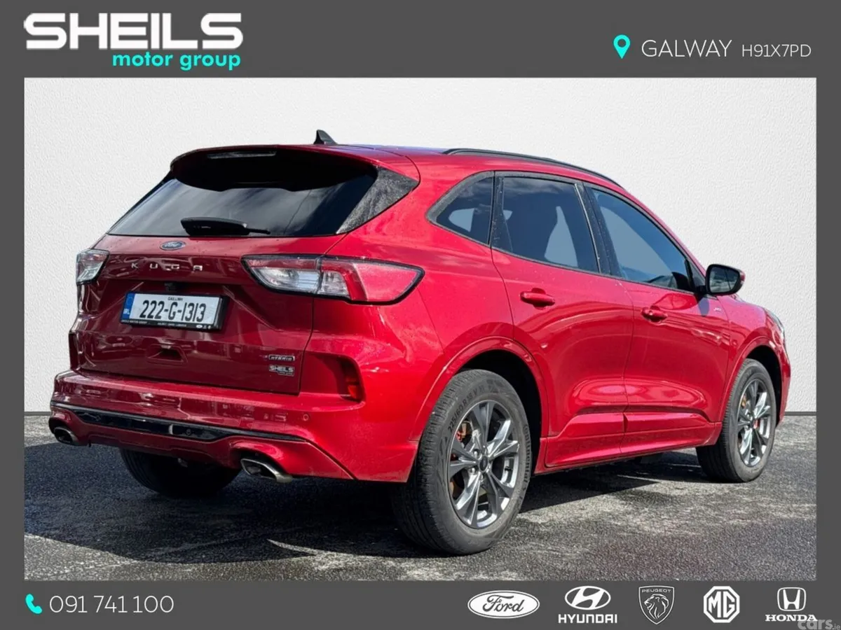 Ford Kuga SUV, Petrol Plug-in Hybrid, 2022, Red