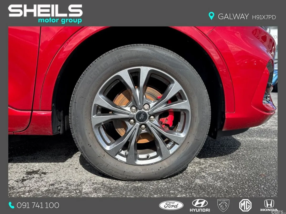 Ford Kuga SUV, Petrol Plug-in Hybrid, 2022, Red