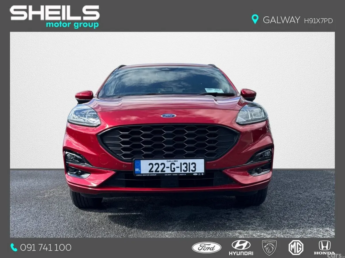 Ford Kuga SUV, Petrol Plug-in Hybrid, 2022, Red