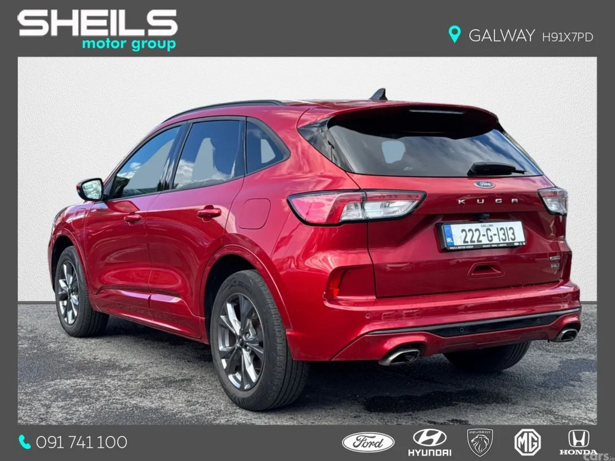 Ford Kuga SUV, Petrol Plug-in Hybrid, 2022, Red