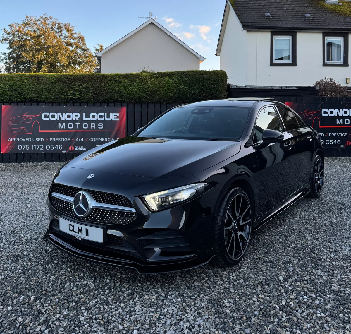 Mercedes-Benz A-Class Saloon, Petrol Hybrid, 2021, Black