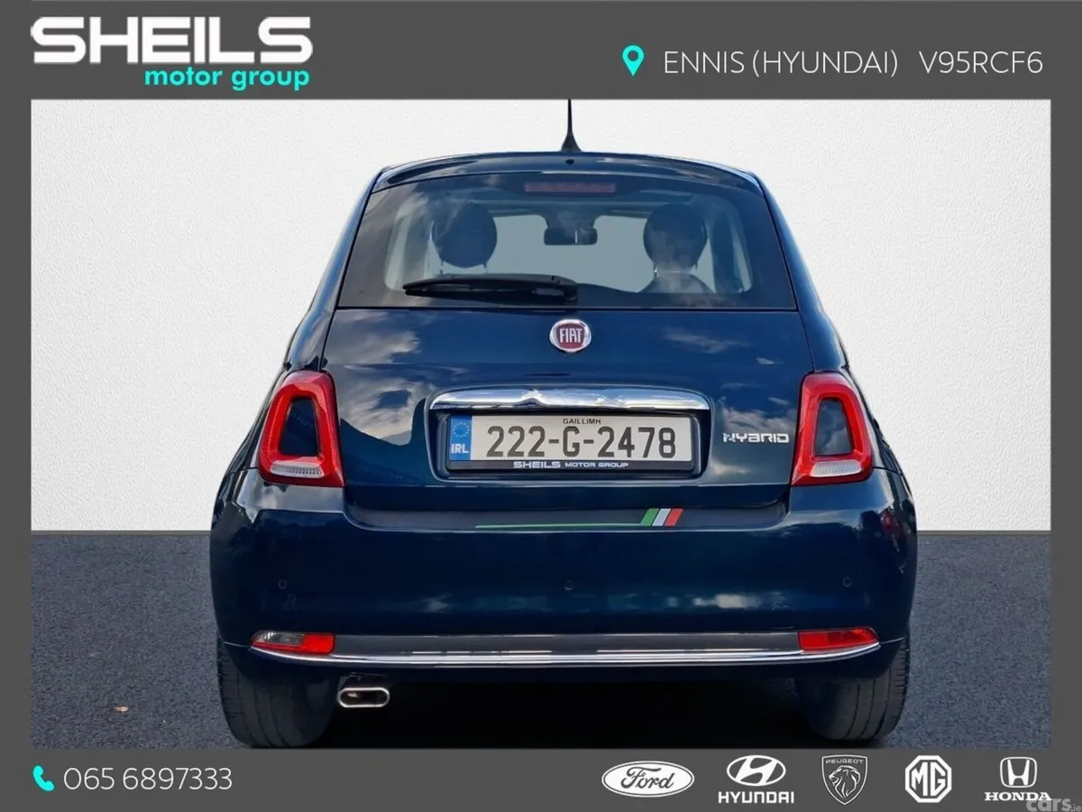 Fiat 500 Hatchback, Petrol, 2022, Blue