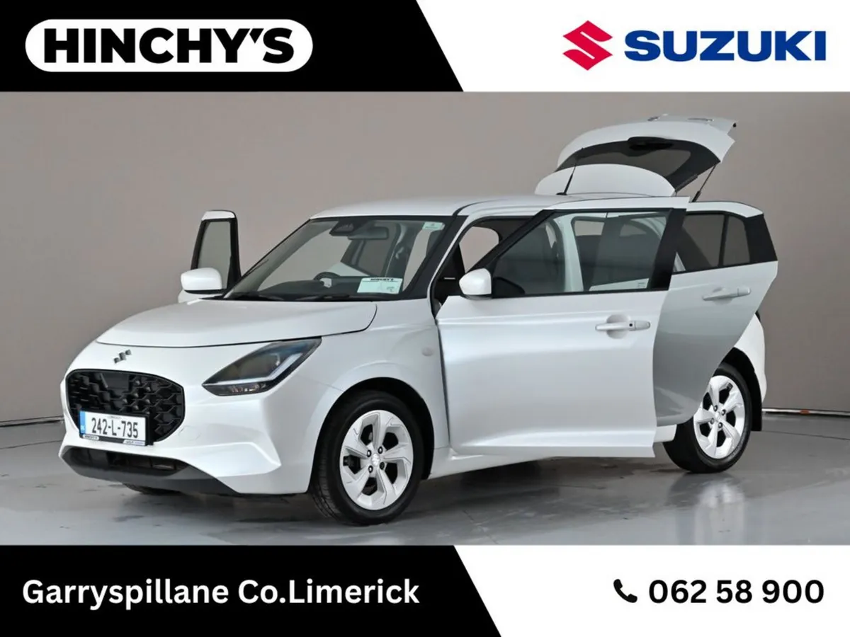Suzuki Swift Hatchback, Petrol Hybrid, 2024, White