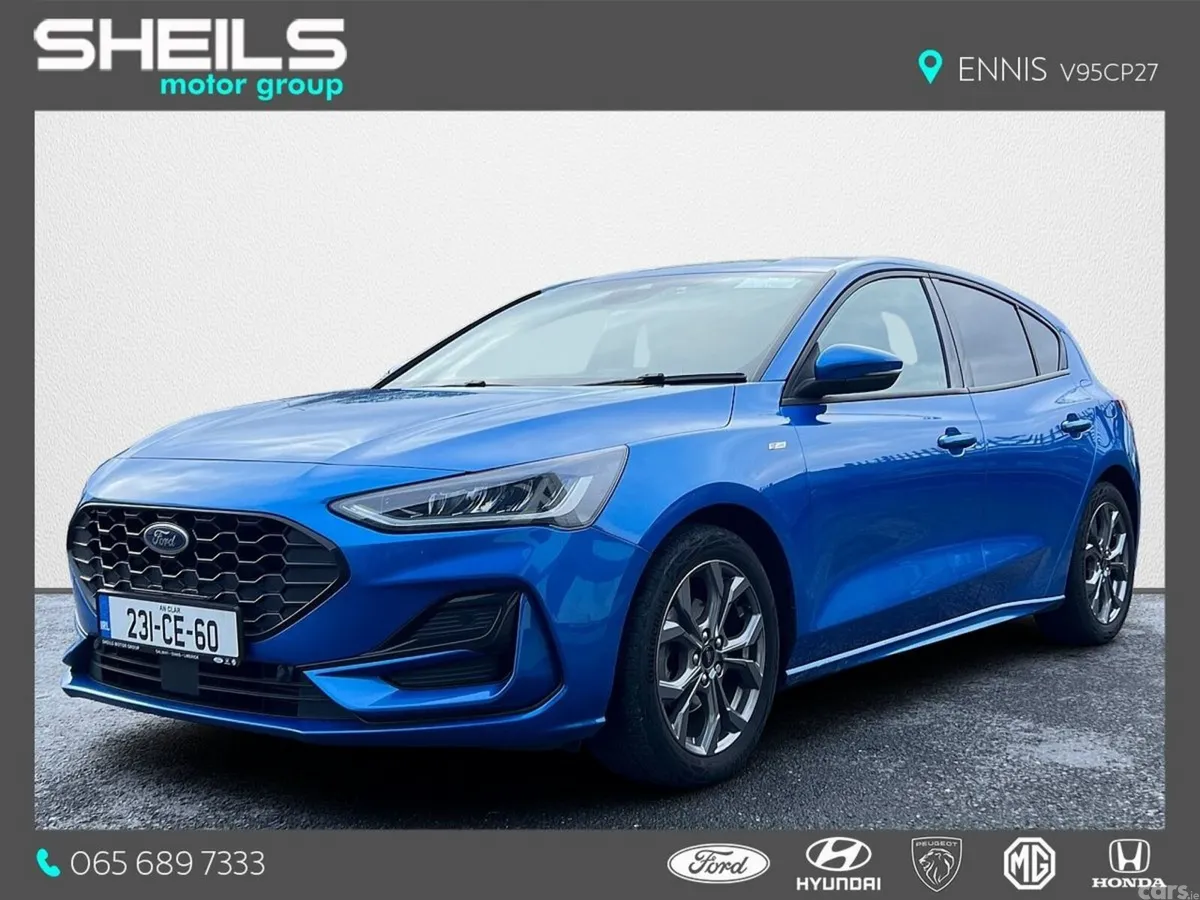 Ford Focus Hatchback, Petrol Hybrid, 2023, Blue
