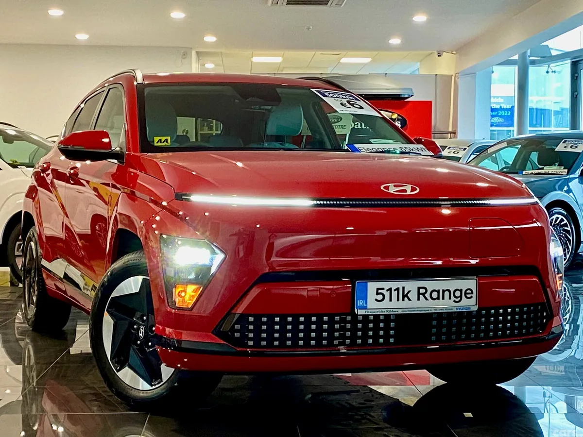 Hyundai KONA SUV, Electric, 2027, Red