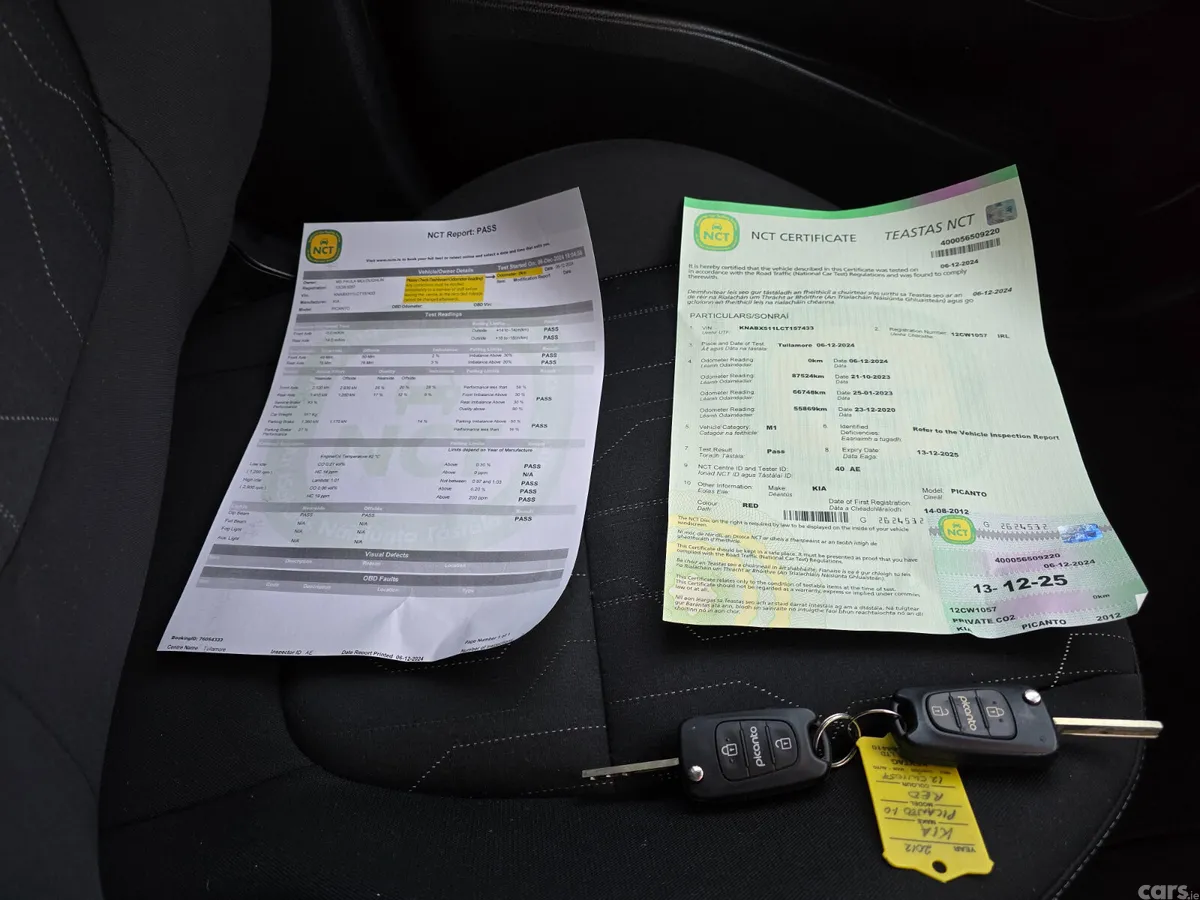 Kia Picanto Hatchback, Petrol, 2012, Red