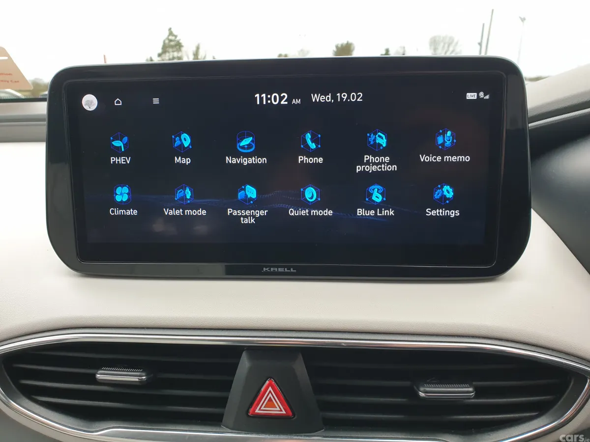 Hyundai Santa Fe SUV, Petrol Plug-in Hybrid, 2022, Blue