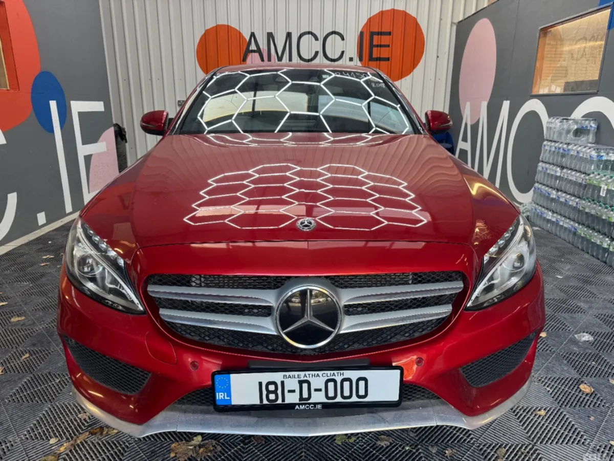 Mercedes-Benz C-Class Saloon, Petrol, 2018, Red