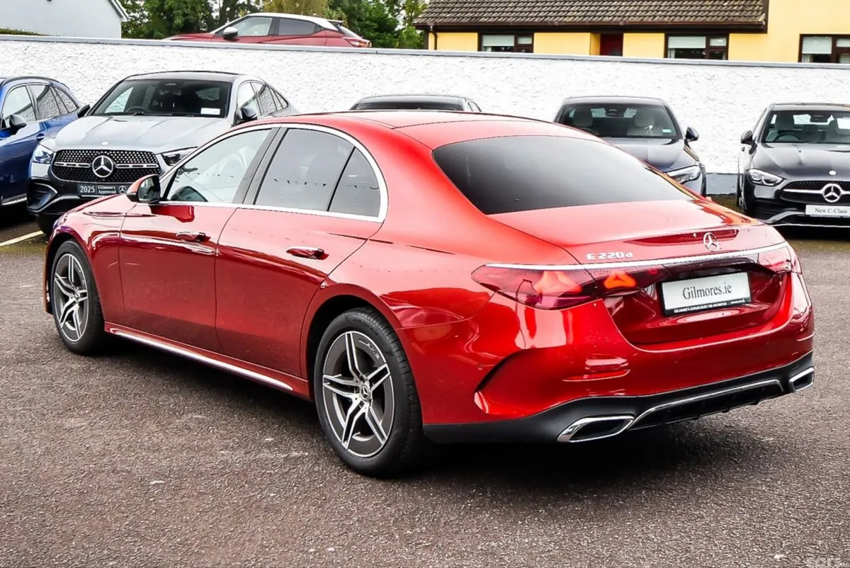 Mercedes-Benz E-Class Saloon, Diesel Hybrid, 2024, Red